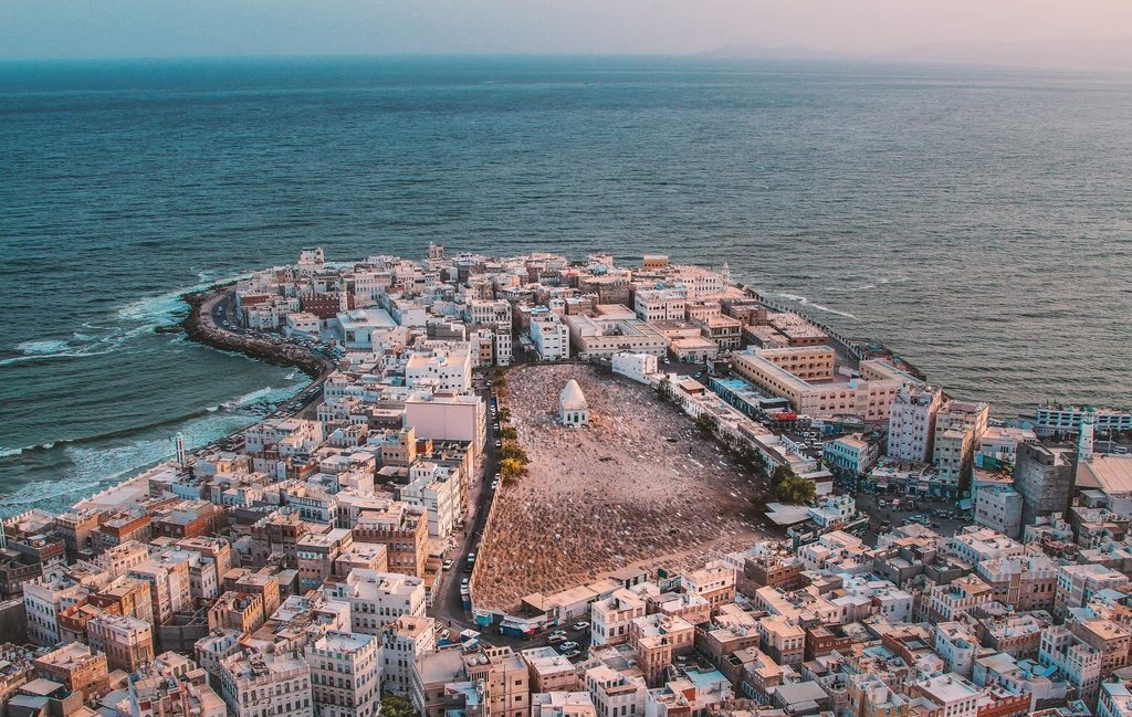 Tourism in Hadramout Aerial view of Al-Mukalla coast