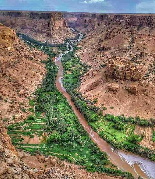 Tourism in Hadramout Scenic landscape of Wadi Daw’an